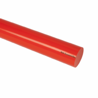 PVC staf 20mm rood | lengte 1000 mm
