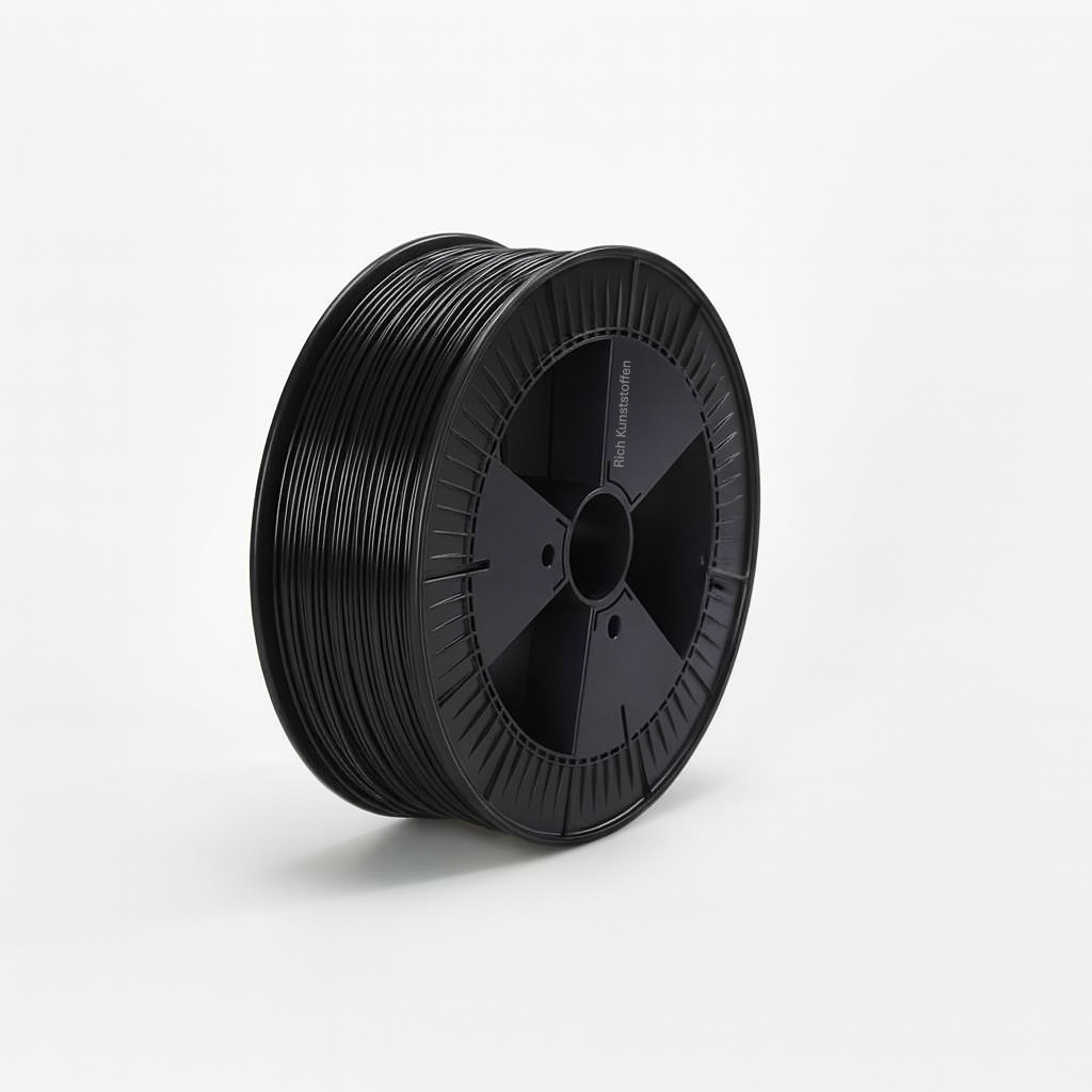 PE-HD lasdraad 4 mm zwart haspel