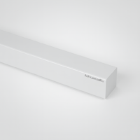 HMPE-500 vierkant staf wit 40x50mm | lengte 950 mm